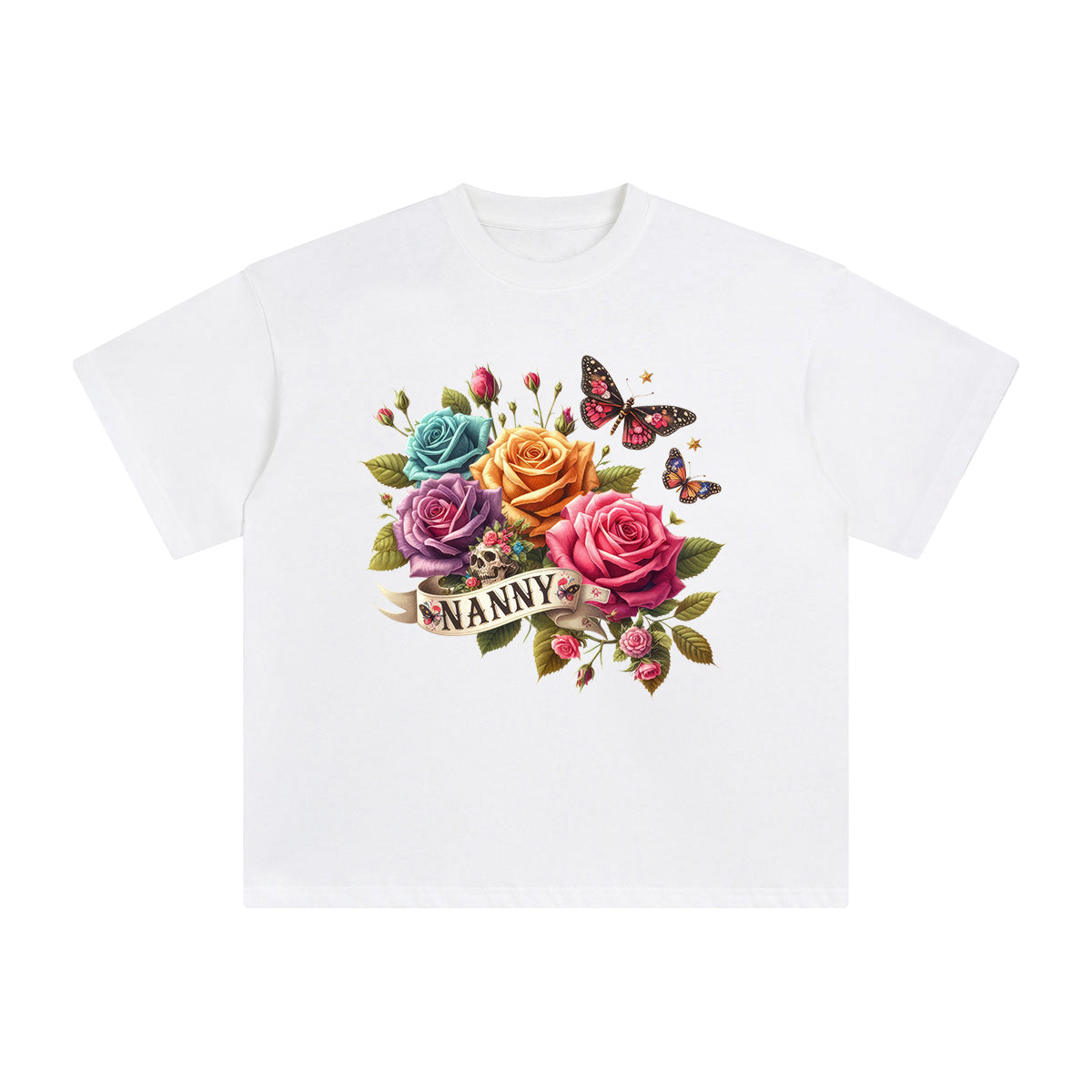 NANNY Flowers Graphic Tee-INNBLAC Fashion Apparel