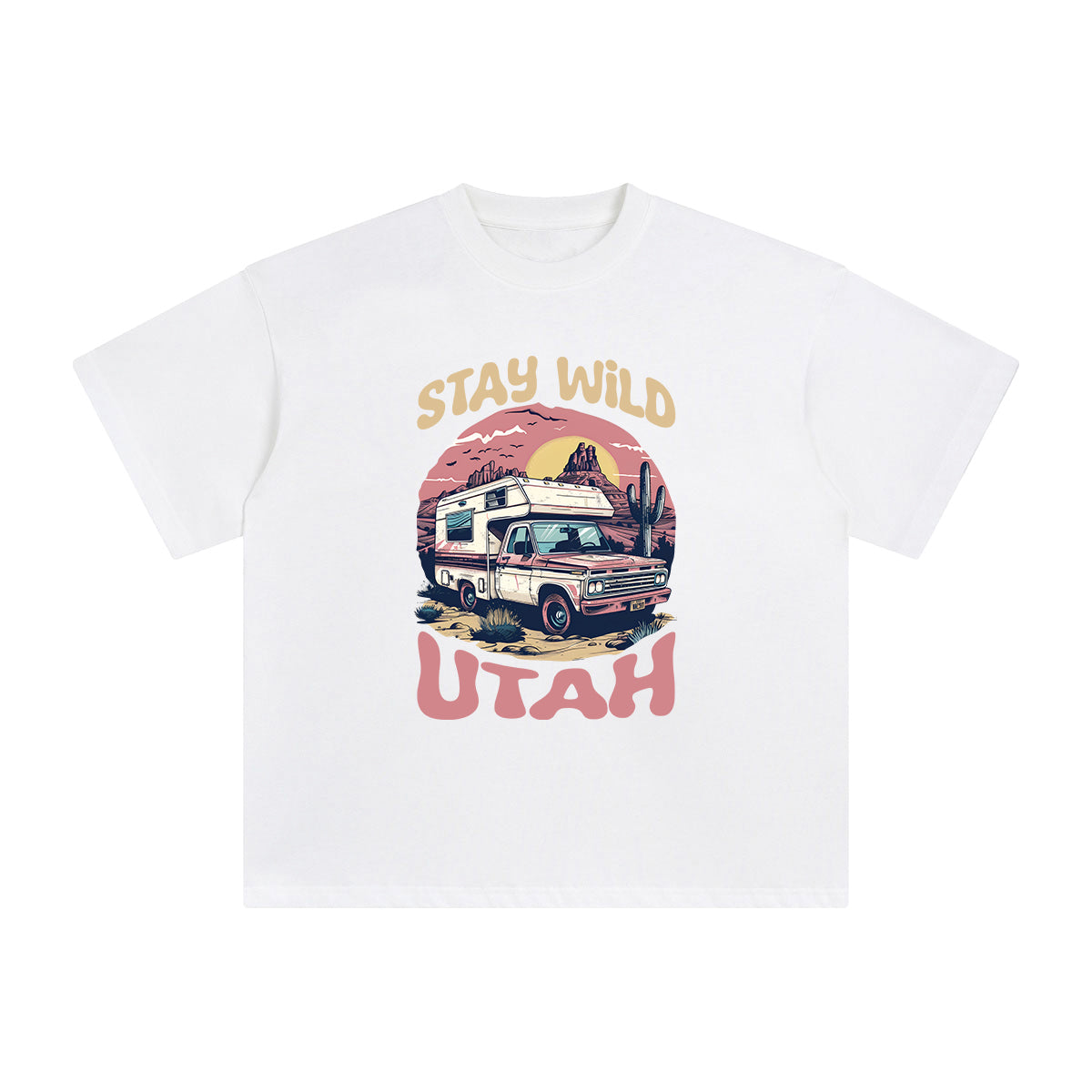Stay Wild Utah Graphic Tee-INNBLAC Fashion Apparel