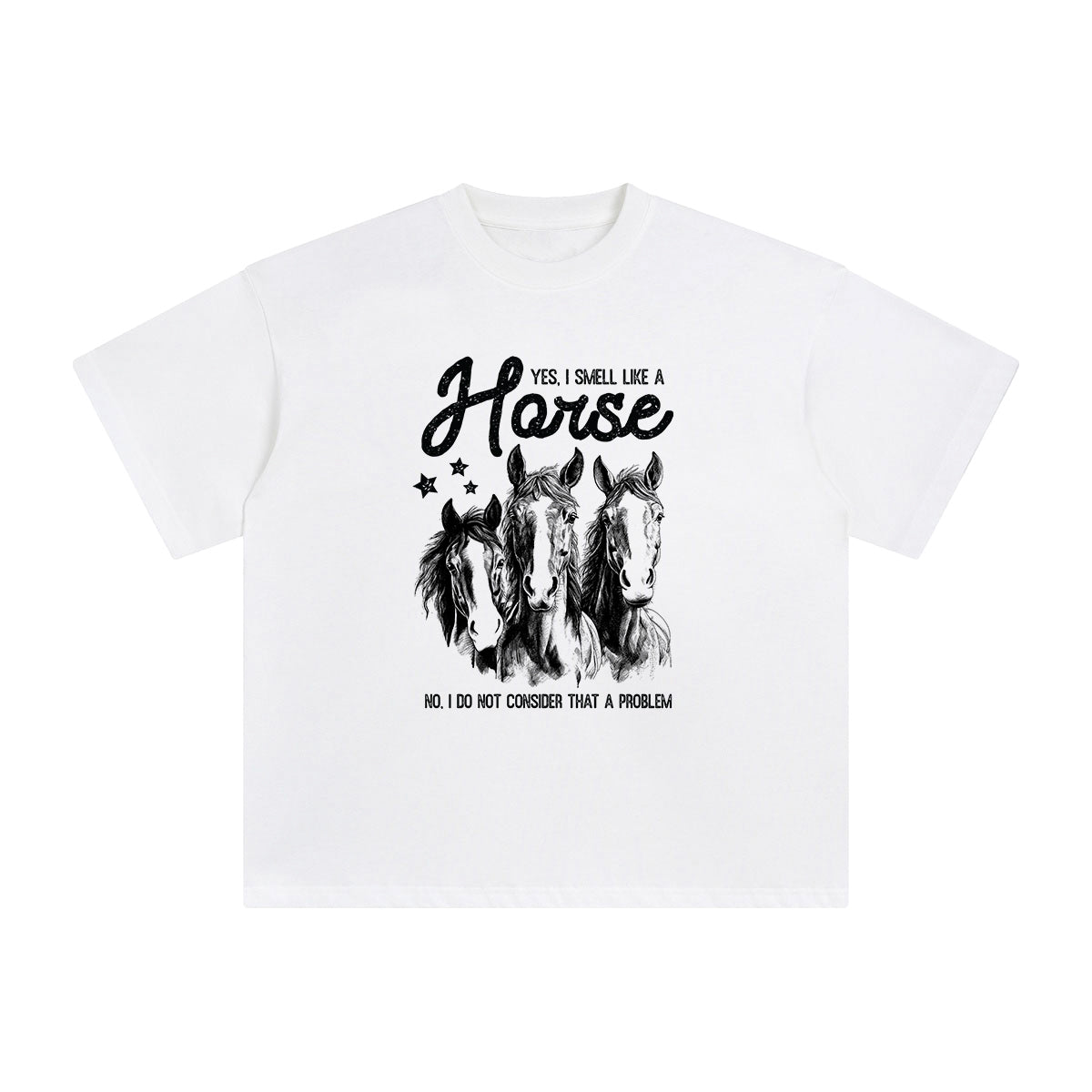 Horse & Quote Graphic Tee-INNBLAC Fashion Apparel