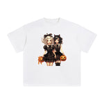 Girls & Pumpkin Graphic Tee-INNBLAC Fashion Apparel
