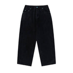 Acid Washed Turquoise Stud Loose Fit Wide Leg Jeans
