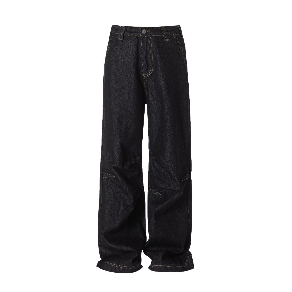 Vintage Raw Wash Loose Straight Leg Jeans
