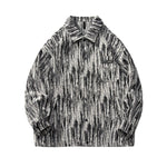 Oversize Streetwear Colorful Yarn Washed Denim Jacket