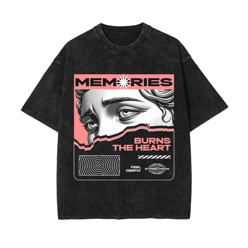 Memories Urban Streetwear Graphic Tee-INNBLAC Fashion Apparel