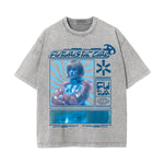 Futuristic Gir Y2k Streetwear Graphic Tee-INNBLAC Fashion Apparel