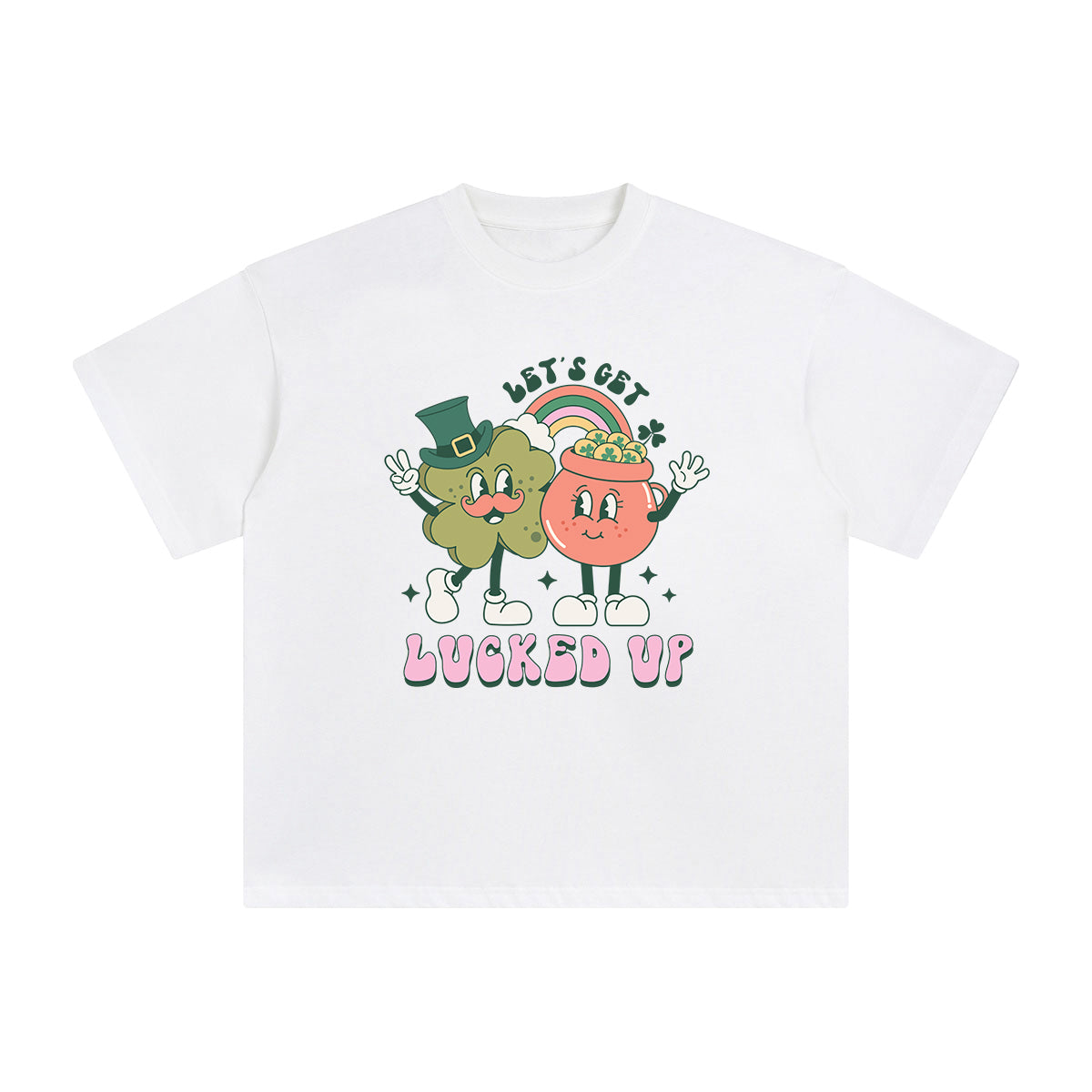 Let's Get Lucked Up Graphic Tee-INNBLAC Fashion Apparel
