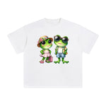 Funny And Cute Frog Graphic Tee-INNBLAC Fashion Apparel