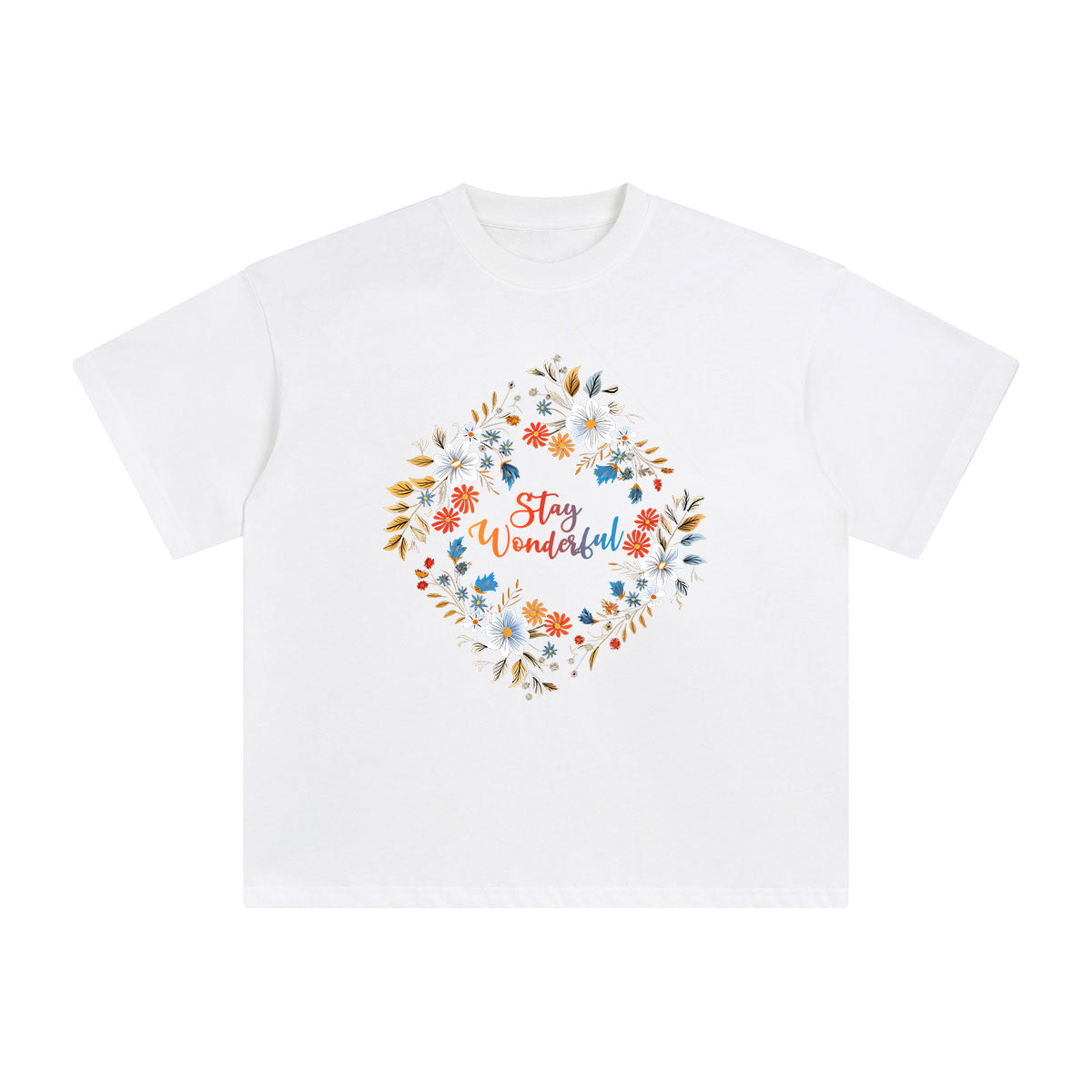 Stay Wonderful Graphic Tee-INNBLAC Fashion Apparel