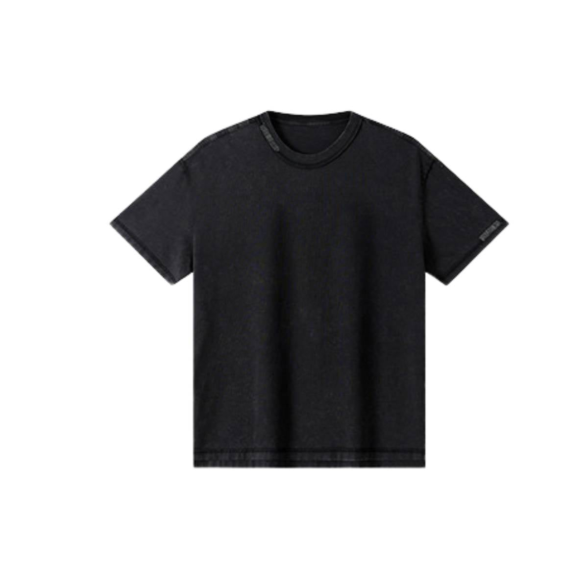 Camiseta destructiva de peso pesado con borde crudo de 10 oz