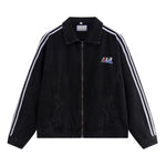 Unisex Loose Retro Workwear Washed Denim Jacket