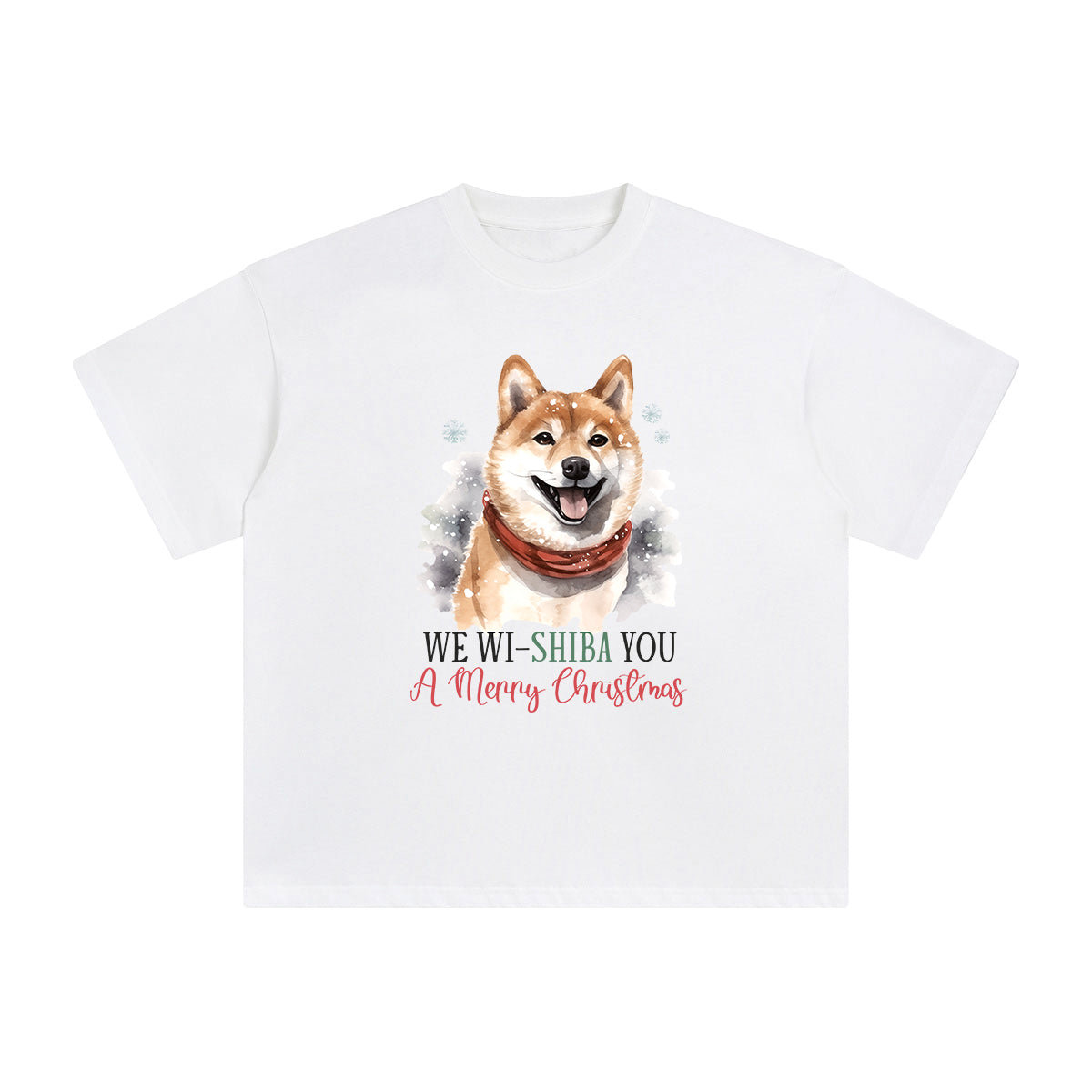 Christmas Shiba Graphic Tee-INNBLAC Fashion Apparel