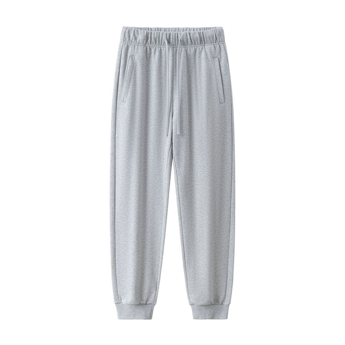 French Terry Drawstring Street Jogger Ribbed Cuff Pants