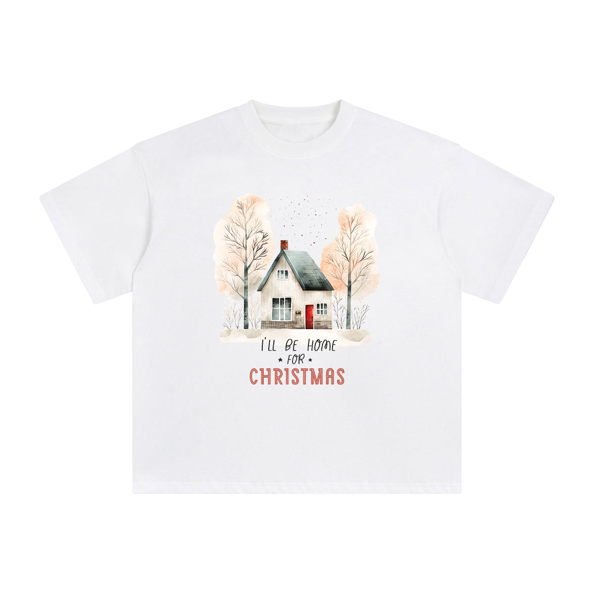 Christmas House Graphic Tee-INNBLAC Fashion Apparel