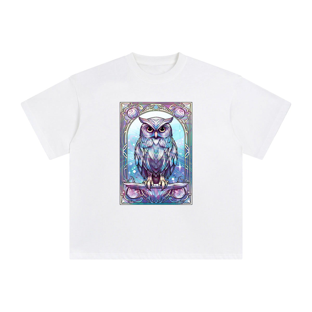 Owl Card Graphic Tee-INNBLAC Fashion Apparel