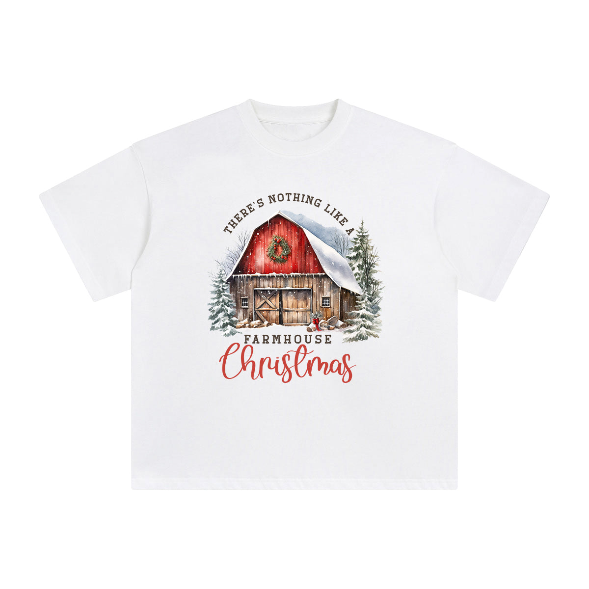 Christmas House Graphic Tee-INNBLAC Fashion Apparel