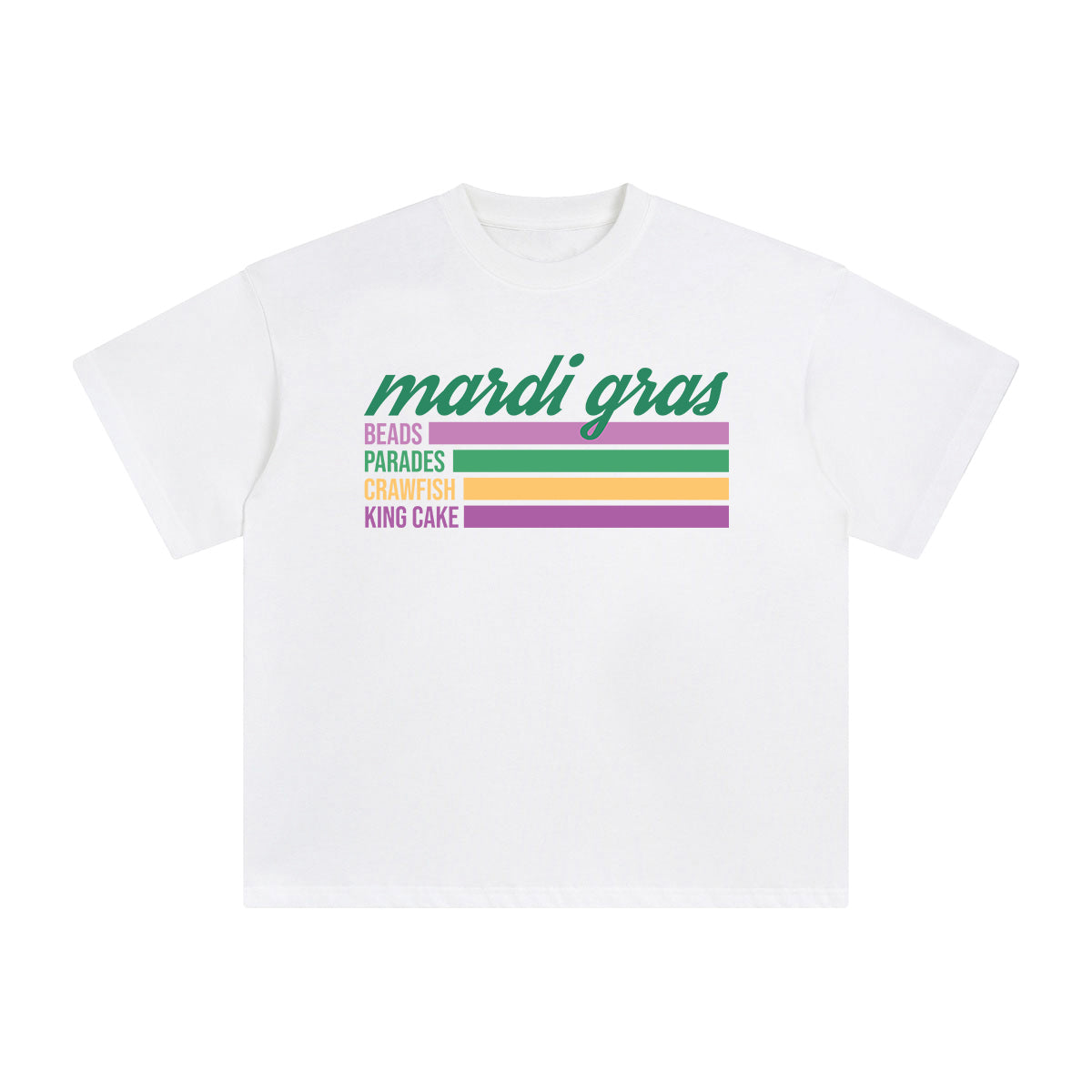 Mardi Gras Graphic Tee-INNBLAC Fashion Apparel