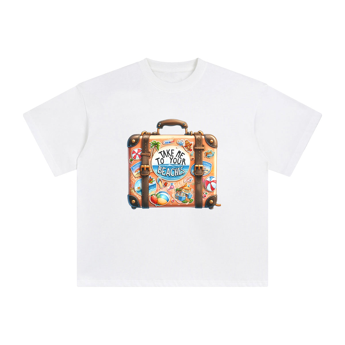 Take Me To Your Beaches Graphic Tee-INNBLAC Fashion Apparel