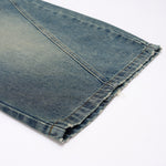 Barrel Fit Bermuda Washed Denim Shorts