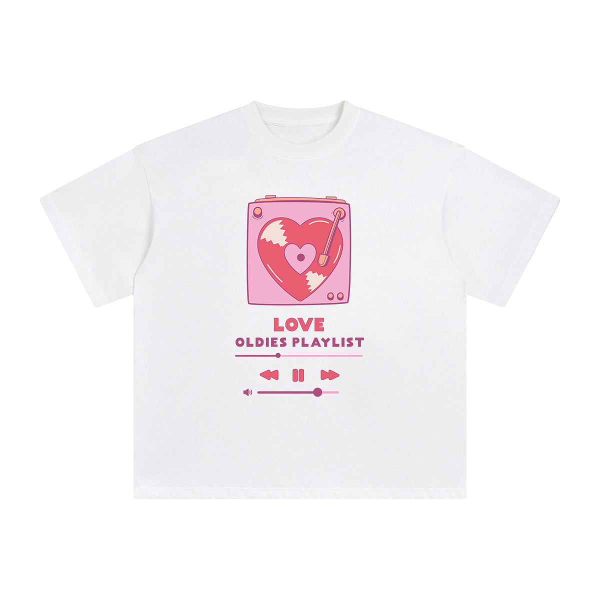 Love Odies Playlist Graphic Tee-INNBLAC Fashion Apparel