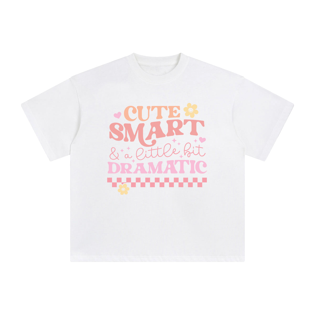 Cute Smart & Little Bit Dramatic Graphic Tee-INNBLAC Fashion Apparel