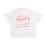 Cute Smart & Little Bit Dramatic Graphic Tee-INNBLAC Fashion Apparel