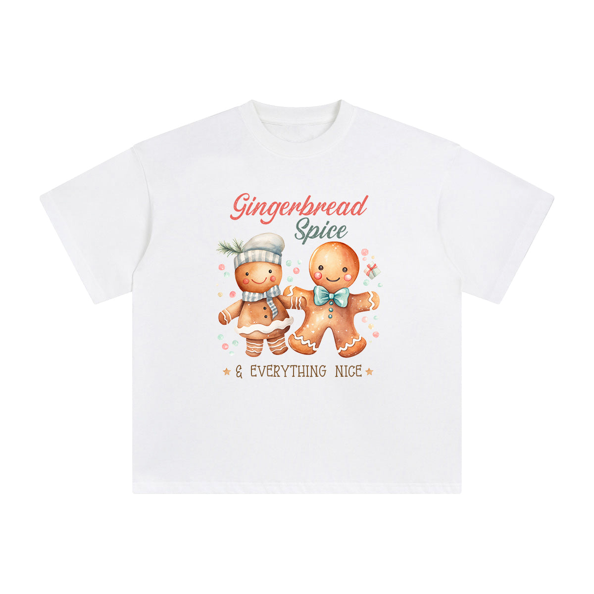 Gingerbread Spice & Everthing Nice Graphic Tee-INNBLAC Fashion Apparel