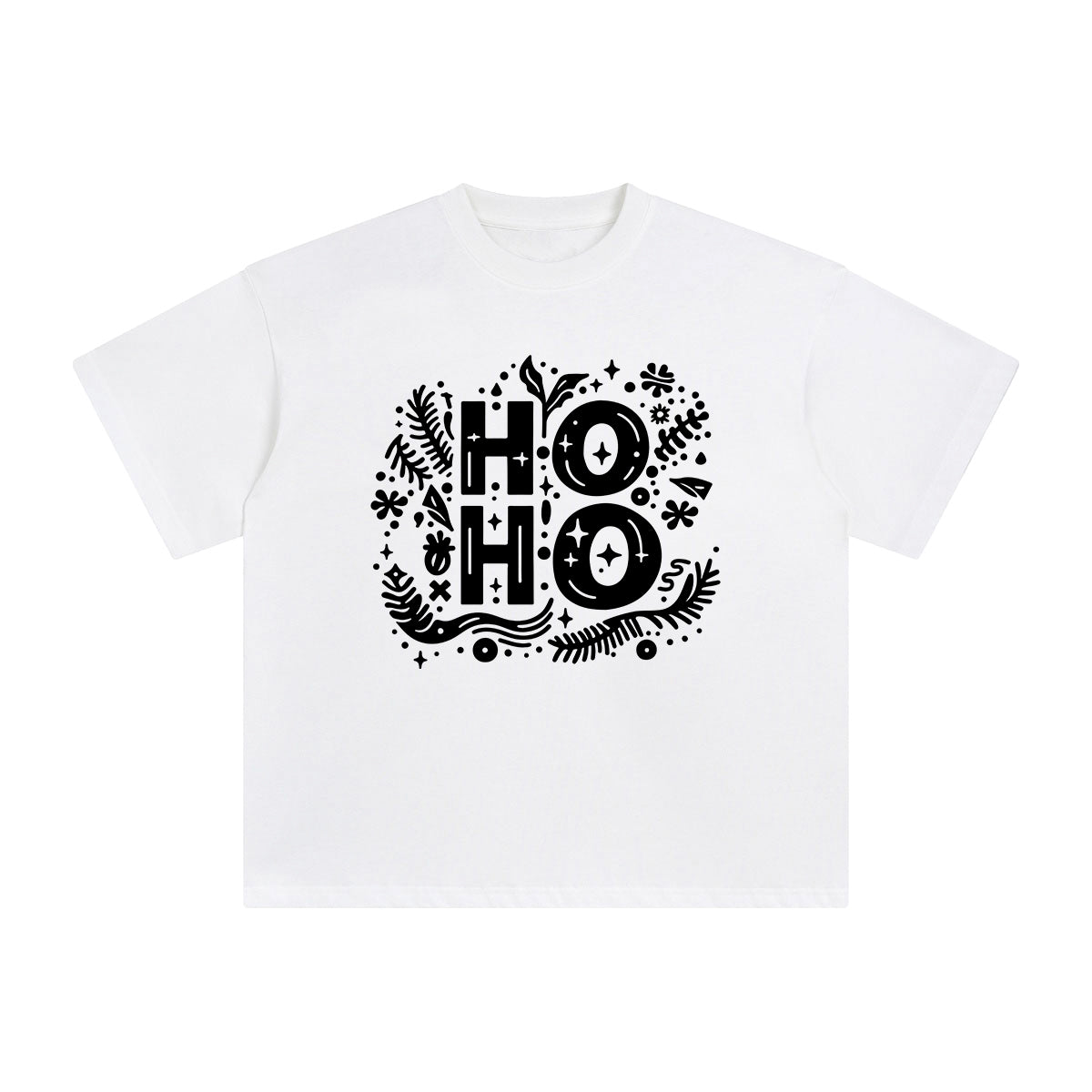 HO HO Graphic Tee-INNBLAC Fashion Apparel