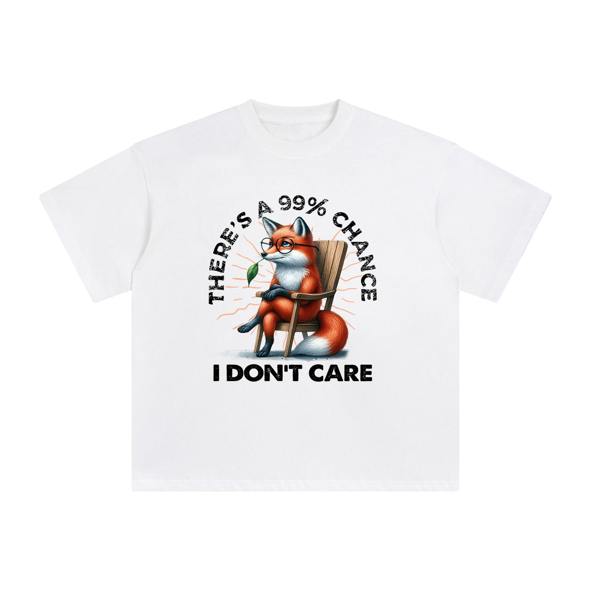 Fox With Glasses Graphic Tee-INNBLAC Fashion Apparel
