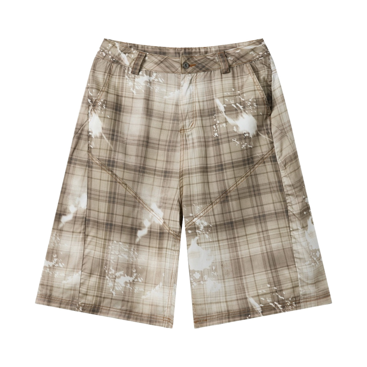 Bermudas vaqueras rasgadas con parches de camuflaje