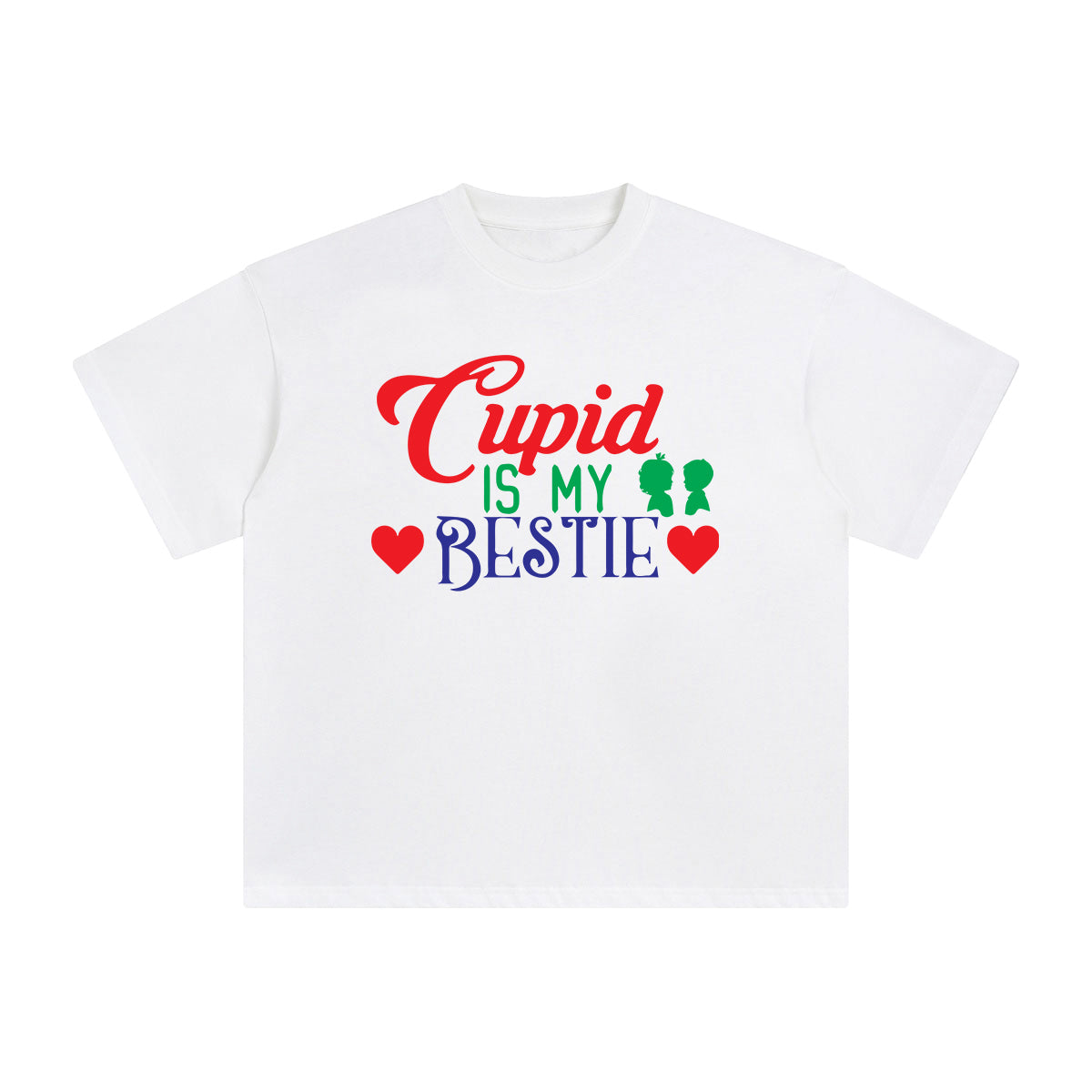 Cupid Is My Bestie Aesthetic Graphic Tee-INNBLAC Fashion Apparel