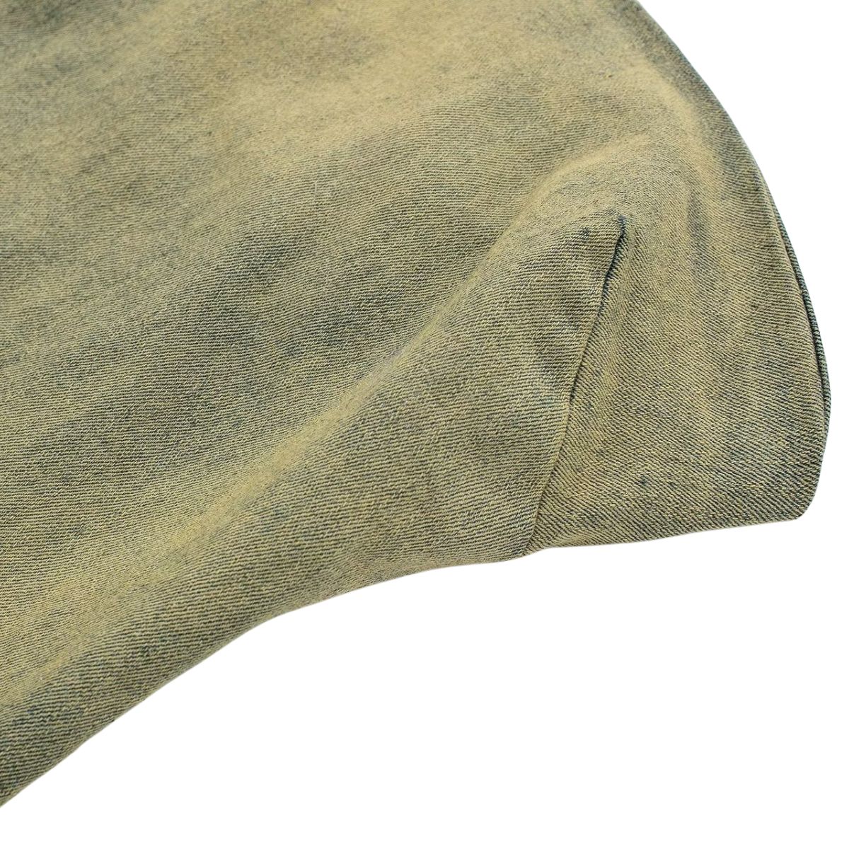 Falda vaquera con bordado de perlas y lavado vintage