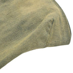 Falda vaquera con bordado de perlas y lavado vintage