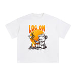 Log On Graphic Tee-INNBLAC Fashion Apparel