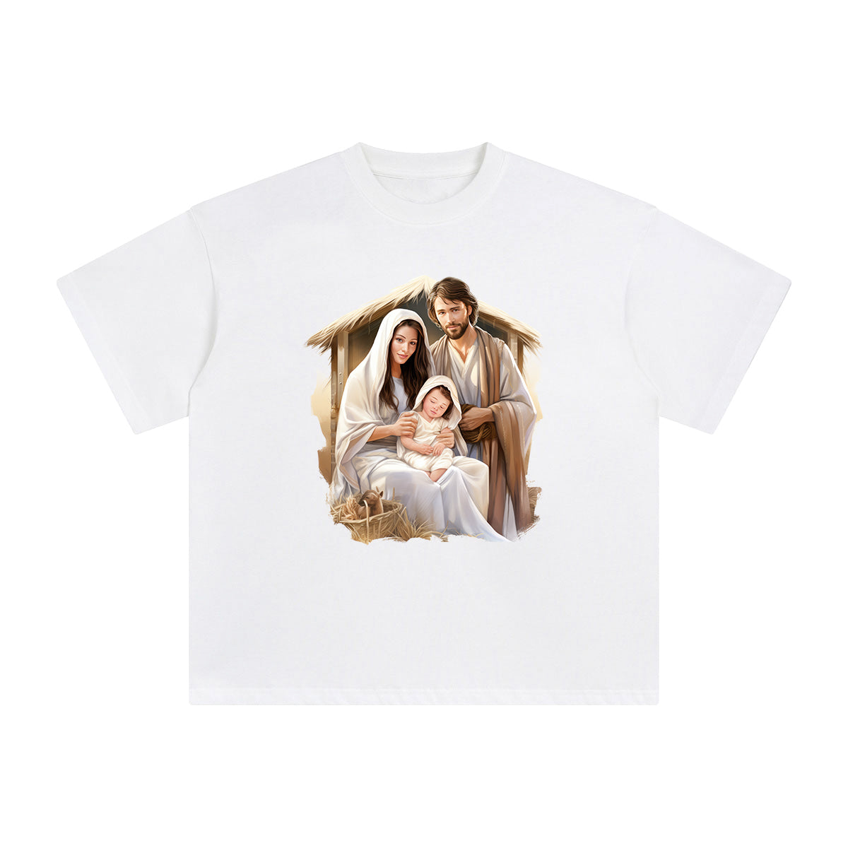 Christmas Nativity Scene Graphic Tee-INNBLAC Fashion Apparel