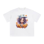 Girl & Pumpkin Graphic Tee-INNBLAC Fashion Apparel