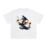 Graduation Dragon Graphic Tee-INNBLAC Fashion Apparel