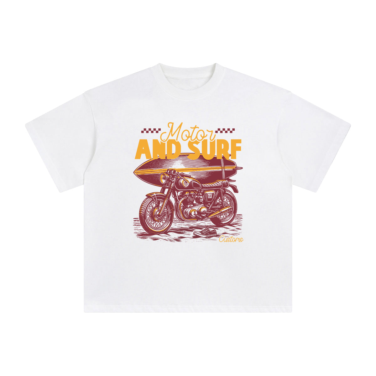 Motor & Surf Graphic Tee-INNBLAC Fashion Apparel