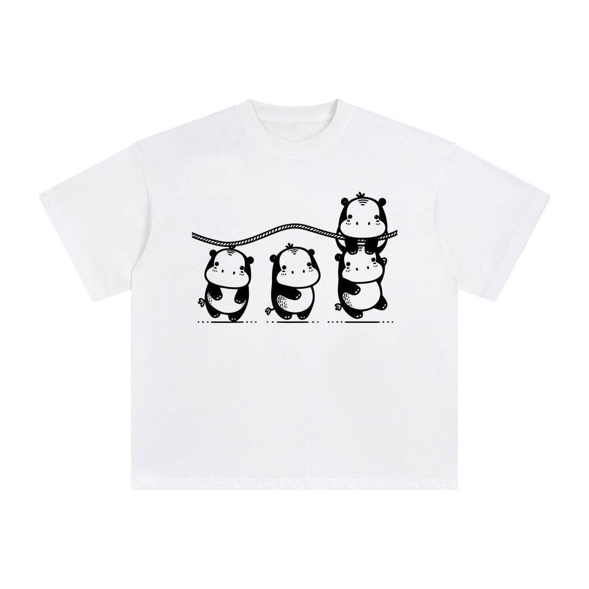 Hippo Graphic Tee-INNBLAC Fashion Apparel