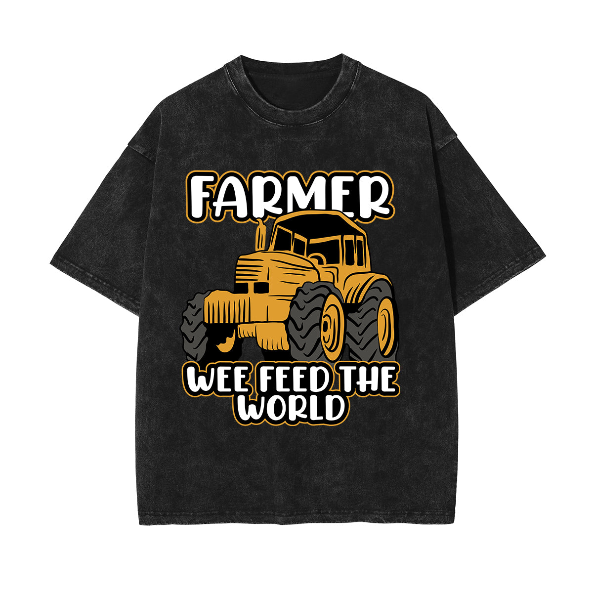 Farmer We Feed the World Pattern Tee-INNBLAC Fashion Apparel