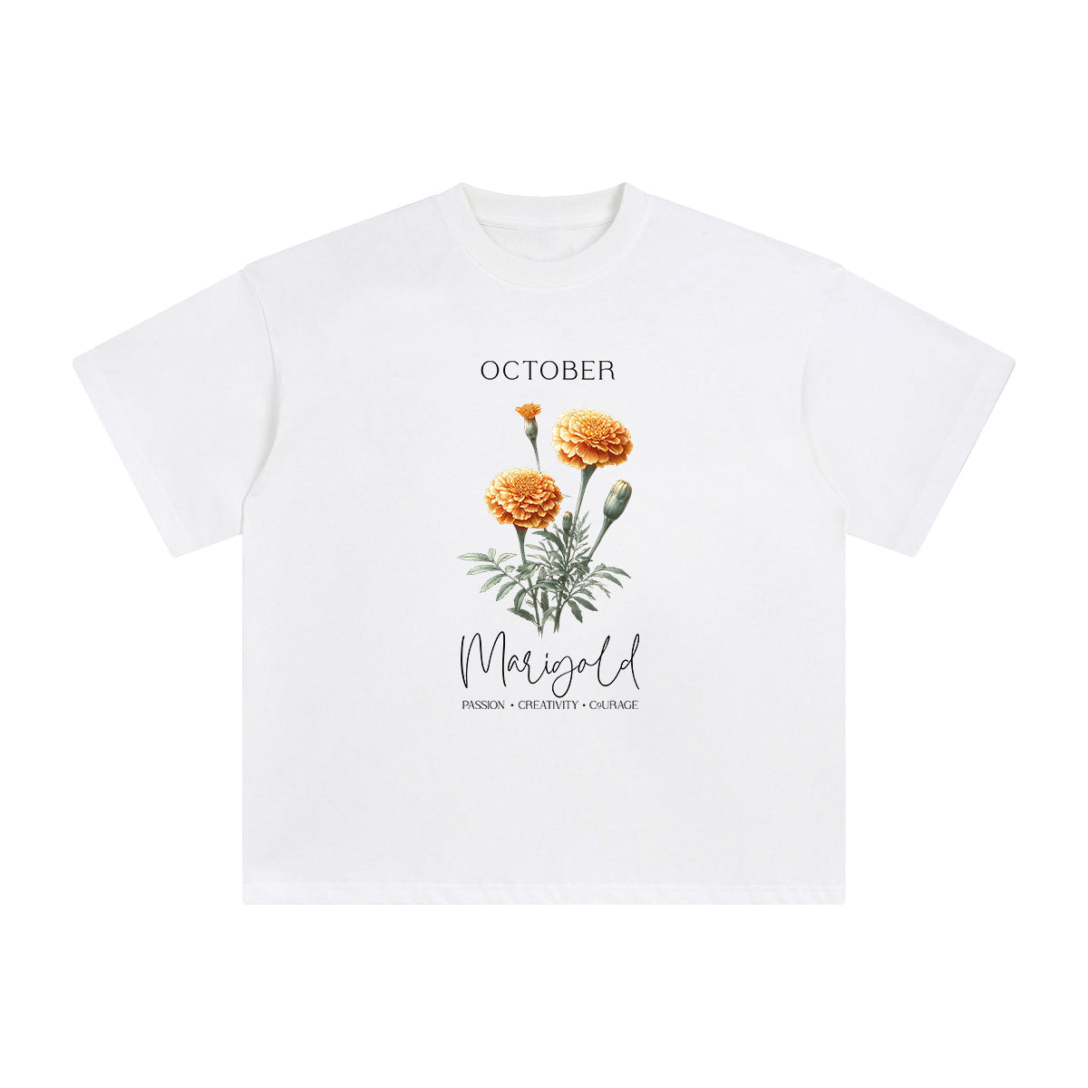 Marigold Graphic Tee-INNBLAC Fashion Apparel
