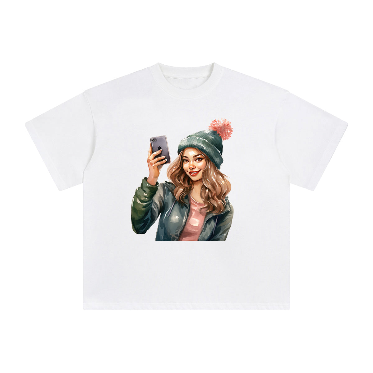Selfie Girl Graphic Tee-INNBLAC Fashion Apparel