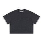Oversized Cotton Crew Neck Tee 250G