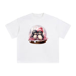 Valentine Birds Globe Graphic Tee-INNBLAC Fashion Apparel