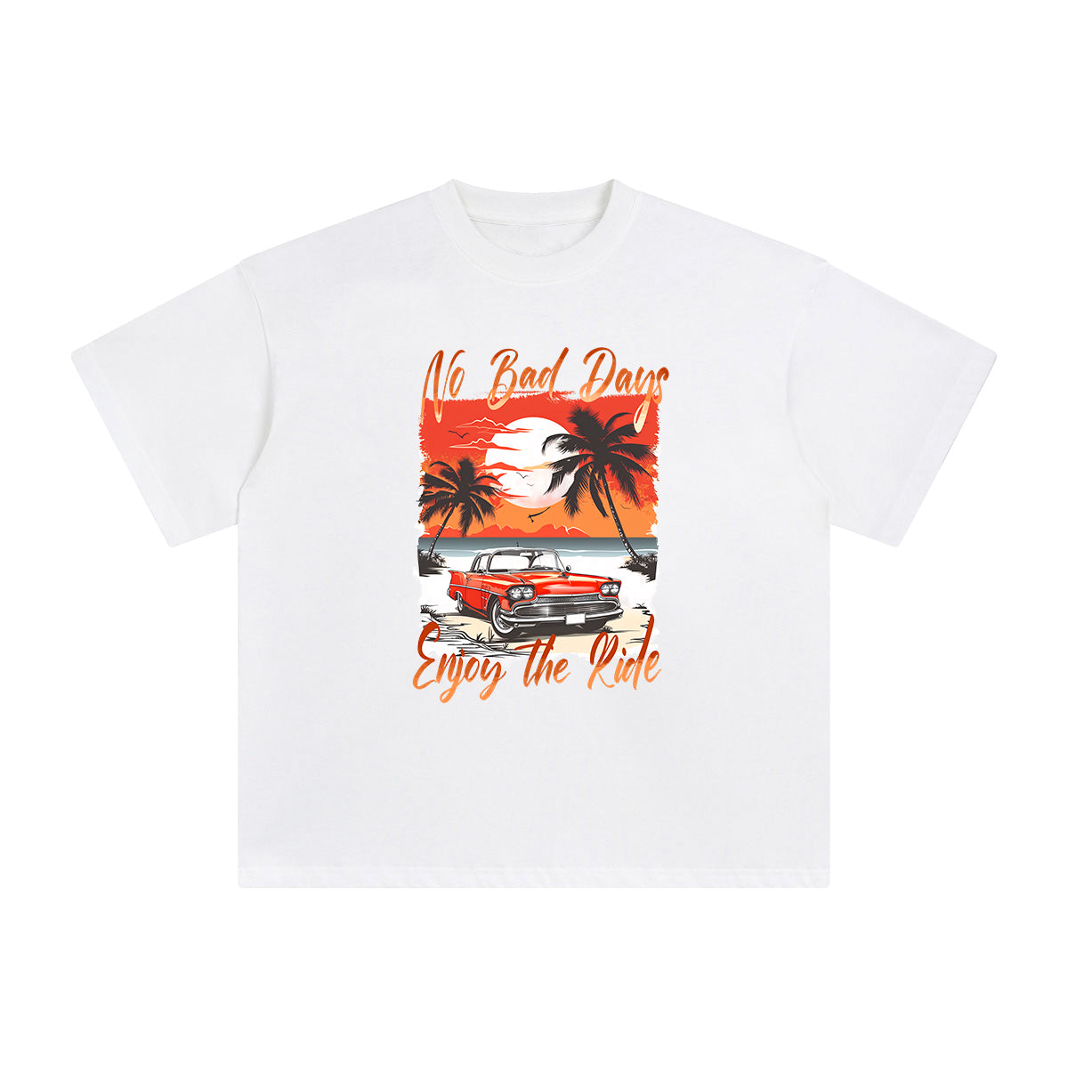 No Bad Days Enjoy the Ride Graphic Tee-INNBLAC Fashion Apparel