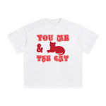 You Me & The Cat Graphic Tee-INNBLAC Fashion Apparel