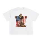 Memorial Day Cross Graphic Tee-INNBLAC Fashion Apparel