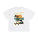 Sunset California Graphic Tee-INNBLAC Fashion Apparel