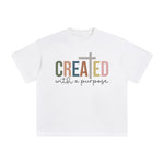 Created With A Purpose Graphic Tee-INNBLAC Fashion Apparel