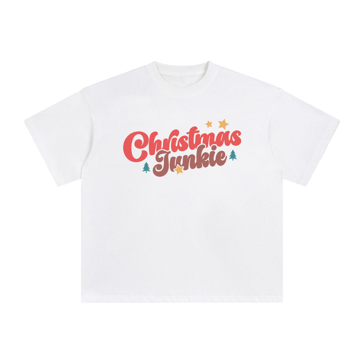 Christmas Junkie Graphic Tee-INNBLAC Fashion Apparel
