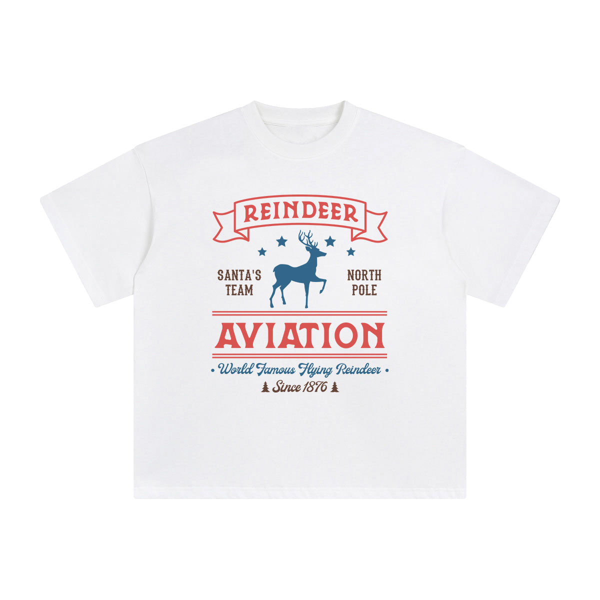 Reindeer Aviation Graphic Tee-INNBLAC Fashion Apparel
